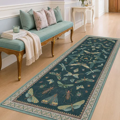Miniatura 142 de Hazo Haus Alfombra de Baño Bohemia Lavable 2x3, Alfombras Pequeñas para Cocina, Tocador, Puerta Principal Entrada Interior, Antideslizante Pelo Bajo