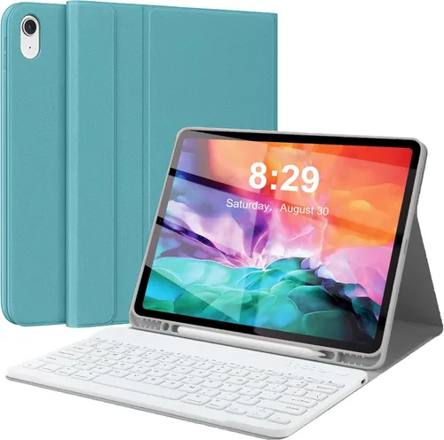 Miniatura 12 de Funda con teclado para iPad Pro de 12.9 pulgadas (Modelo antiguo) 2015 1ª / 2017 2ª generación - Teclado inalámbrico Bluetooth recargable Azul oscuro
