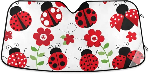 Miniatura 10 de Parasol plegable para parabrisas de automóvil, diseño de ojos rojos aterradores, contra rayos UV, parasol para mantener tu vehículo fresco