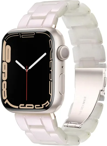 Miniatura 10 de HOPO Compatible With Apple Watch Band Thin Lightweight Resin Strap Bracelet Fashion Wristband Replacement For iWatch Bands Series Ultra 11 10 9 8 7
