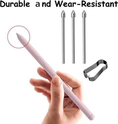 Miniatura 5 de 3 puntas de bolígrafo Tab S6 Lite para Samsung Galaxy S6 Lite S, puntas de metal de repuesto para Samung Galaxy Tab S6 Lite Stylus Pen Nibs+Pinzas