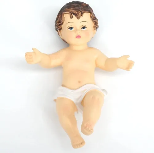Figurilla de Resina del Niño Jesús - Estatua Coleccionable de la Natividad y Regalos de Fe Sagrada (2.4 pulgadas)