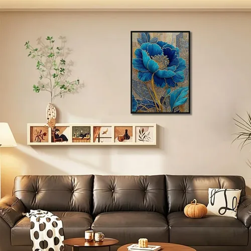 Miniatura 8 de Aestalrcus Kits de arte de diamantes de flores para adultos, kits de pintura de diamantes de flores para adultos, pinturas de diamantes redondos