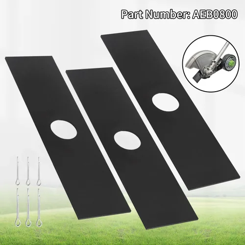 Miniatura 2 de Juego de 5 cuchillas de bordeadora de 8 x 2 pulgadas AEB0800 compatibles con EGO 56V Edger para ME0801, ME0800, EA0800, AEB0800, AEB0800 - Cuchilla