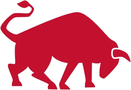 American Bull - Y0006 - Calcomanías de vinilo (paquete de 2) para ventana de coche, laptop, teléfono (3 x 2 pulgadas, rojo)