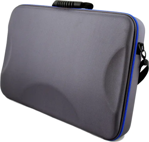 Miniatura 2 de CASEMATIX Funda de viaje para controlador de DJ compatible con Hercules Inpulse 500 - Funda rígida para mezclador de DJ con correa Gris