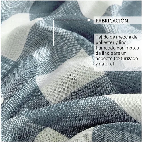 Miniatura 5 de Elrene Home Fashions Farmhouse Living Grainger Buffalo-Check Cortina Opaca para Ventana, Cortina para Sala de Estar y Dormitorio con Pestañas