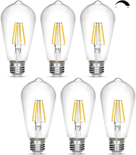 Miniatura 14 de Bombilla LED Edison, Bombilla Vintage Antigua de 40W, Bombilla LED E26 No Regulable 450 Lúmenes 2700K, Blanco Cálido, Paquete de 3 Blanco cálido