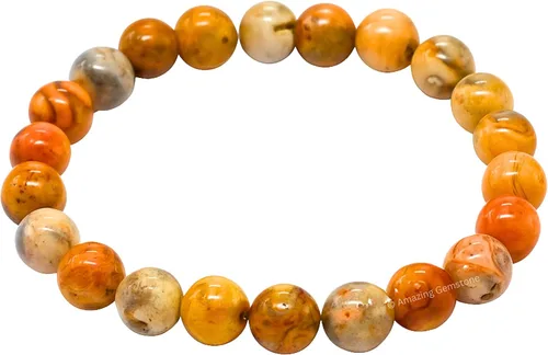 Miniatura 274 de Amazing Gemstone Pulsera de cristal para mujeres y hombres, pulsera de cristal curativo de protección, pulsera elástica con cuentas de piedras