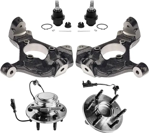 Miniatura 50 de Detroit Axle - Nudos de dirección delanteros de 2.5L de 2 piezas para Toyota 12-17 Camry, 2 nudos de dirección y conjunto de rodamiento de rueda