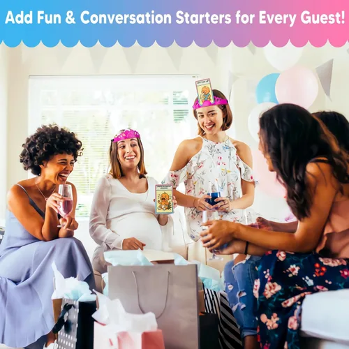 Miniatura 6 de Divertidos juegos de adivinación de frases para invitados, actividades de baby shower más divertidas de la historia, fiesta de revelación de género