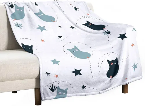 Miniatura 10 de Manta suave de piel sintética de búho, manta de regazo de franela de bosque Trippy para sofá, sofá o cama, manta de felpa mullida y esponjosa