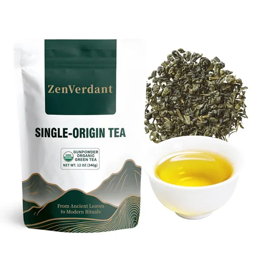 Miniatura 10 de ZenVerdant USDA - Té verde orgánico Dragon Well de 12 onzas, hoja suelta Hangzhou Longjing de alta calidad, cosecha de primavera, fresco, tierno