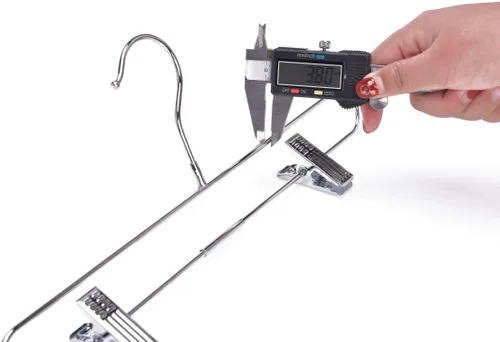 Miniatura 5 de Juego de 10 ganchos giratorios de 360 grados para pantalones y faldas cromados de calidad, duraderos y antioxidantes para ropa, jeans, pantalones