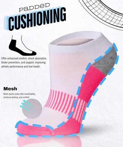 Miniatura 3 de Tipi Toe Women’s 12 Pack Cushioned Low Cut Socks – Breathable, Moisture-Wicking Athletic Comfort for Running & Daily Wear