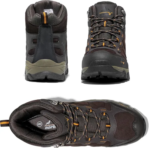 Miniatura 28 de NORTIV 8 - Botas de senderismo impermeables para hombre, zapatos de montañismo ligeros para exteriores