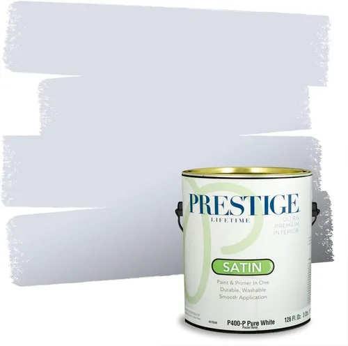 Miniatura 109 de Prestige Paints. - Base y pintura para exteriores en un solo galón, 1 galón. plano, comparable con Sherwin Williams Topsail. SW6799-PCM