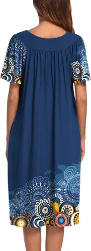 Miniatura 5 de Ekouaer Vestido de casa con bolsillos para mujer