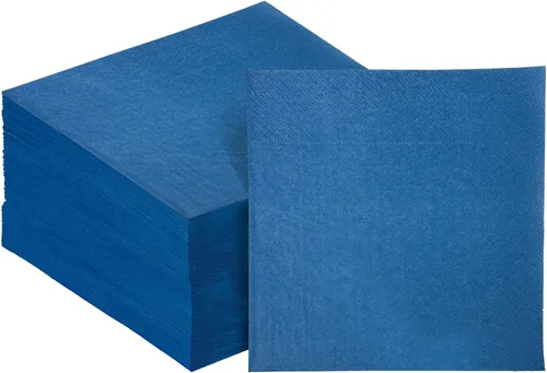Miniatura 57 de Servilletas de cóctel azules 6 colores 5 * 5 pulgadas servilletas desechables de papel para cóctel, boda, cena, fiesta de cumpleaños, postre, vino