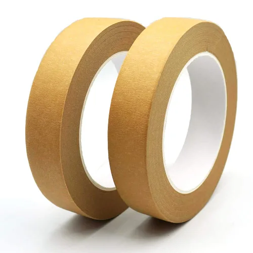 Miniatura 23 de Paquete de 2 Cintas Naranjas para Pintores de 1 pulgada de Ancho, Cinta de Enmascarar de 1 pulgada X 55 Yardas X 2 Rollos, Cinta de Papel Naranja