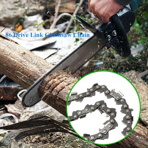 Miniatura 2 de Paquete de 2 cadenas de motosierra de 22 pulgadas, paso LP de .325 pulgadas, calibre 0.058 pulgadas, 86 eslabones de transmisión para motosierra