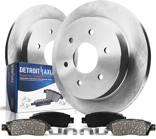 Miniatura 20 de Detroit Axle - Kit de Frenos Traseros para Nissan Altima Maxima Juke Sentra Rotores de Freno de Disco y Pastillas de Frenos Cerámicos Reemplazo