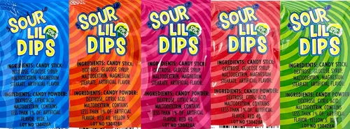 Miniatura 7 de crait Lockjaw Sour Lil Dip Candy - Palitos de inmersión a granel con polvo, paquete variado de 36