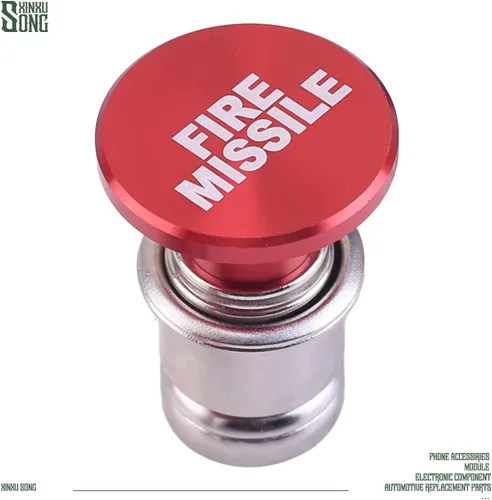 Miniatura 4 de 3 piezas de botones de expulsión de misiles de fuego de nitrógeno para encendedores de botón, tapones de botón de repuesto de 12V, fuente