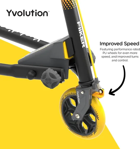 Miniatura 2 de Yvolution Fliker Drift Scooter, 3-Wheels Wiggle, Foldable, Suitable for Kids and Adults (Fliker C5)