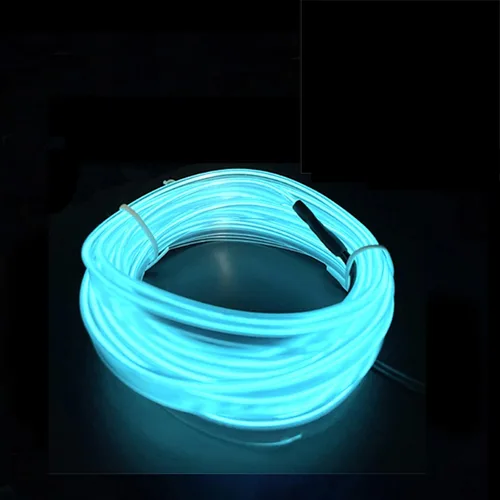 Miniatura 12 de El - Tira de luces LED de neón para auto, tira de luces LED para interior y exterior de automóvil, cable frío de 12 V para decoración