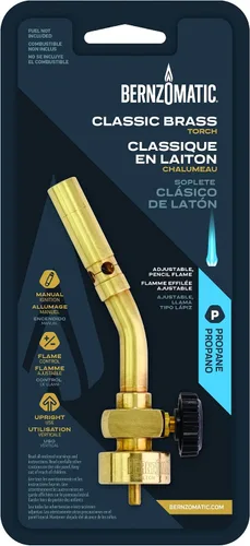 Miniatura 2 de Cabezal de antorcha de propano Bernzomatic, para usos básicos UL2317, tubo de bronce