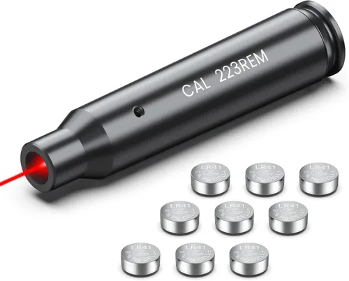 Miniatura 9 de Feyachi Bore Sight 9MM/223 5.56/12GA Punto Rojo Laser Zeroing Bore Sighter Pistola Laser Boresighter con 3 Juegos Latón