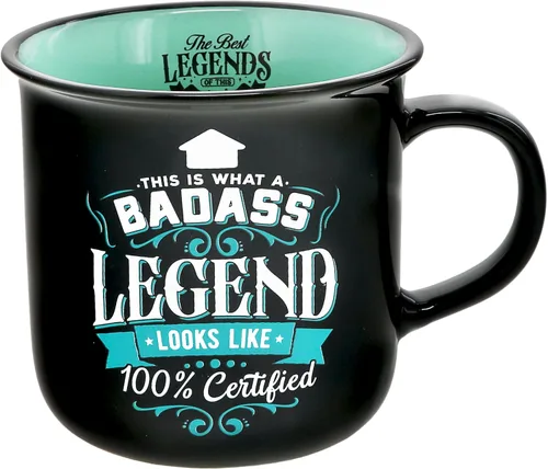 Miniatura 15 de Pavilion Gift Company - Dad The Legend - Taza de cerámica de 13 onzas, taza de café de doble cara, regalo del día del padre, 1 unidad, paquete de 1