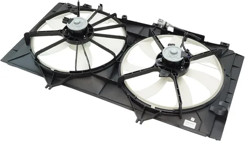 Miniatura 39 de TRQ Conjunto de ventilador de refrigeración dual del radiador compatible con Toyota Highlander 2008-2013 TO3115155