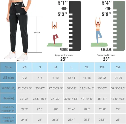 Miniatura 6 de BALEAF Pantalones deportivos con forro polar para mujer, pantalones de senderismo de cintura alta, resistentes al agua, pantalones térmicos de esquí