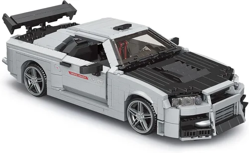 Miniatura 3 de Mould King 10113 MOC Supercar Kit de bloque técnico de carreras, modelo coleccionable, juego de construcción de autos de carreras para adultos