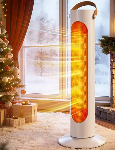 Calentadores de exterior para patio con 4 modos, calefacción 1S de 350 pies cuadrados, calentador eléctrico de cerámica PTC de 1500 W para uso en
