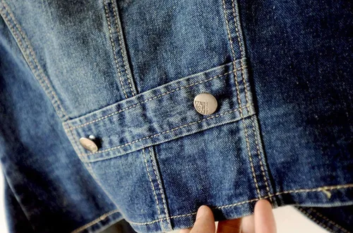 Miniatura 6 de OFOKEDA Chaleco de mezclilla con solapa para mujer, chaleco con botones, chaleco azul
