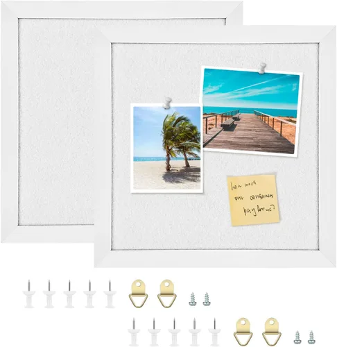 Miniatura 6 de Tablero de anuncios de corcho, tableros de corcho para paredes con fieltro, pequeño tablero de corcho con marco negro, tablero decorativo