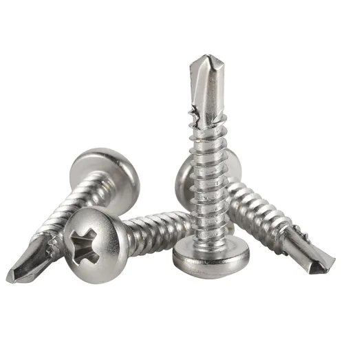 Miniatura 5 de Mellewell Tornillos autoperforantes de cabeza plana #10 x 3/4" (1/2" a 2-1/2" disponibles), tornillos autoperforantes de chapa de acero inoxidable