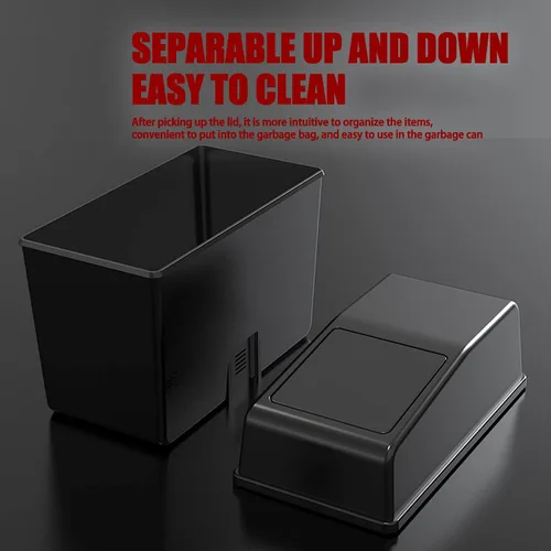 Miniatura 6 de 1 Paquete Bote de Basura para Carro con Tapa, 8.2" x 7.8" x 3.9" Capacidad Universal Impermeable Portátil Bote de Basura para Carro, Organizador