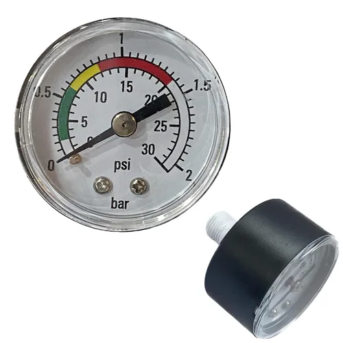 Reemplazo de manómetro de tamaño de esfera de 1.57 pulgadas para bomba de filtro de arena 0-30psi y caja de acero inoxidable 304 de 200 kpa de 1/4