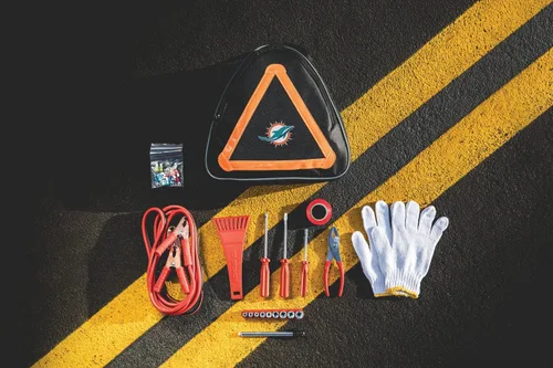 Miniatura 2 de PICNIC TIME NFL - Kit de emergencia para automóvil, seguridad en carretera, asistencia lateral con cables de puente y kit de herramientas