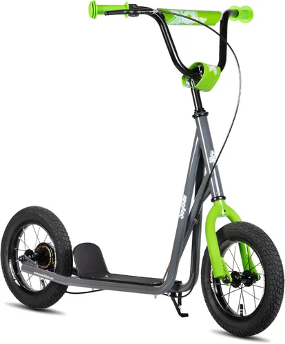 Miniatura 10 de JOYSTAR Patinete para niños de 5 a 9 años de edad, ruedas grandes de 12 pulgadas para niños, adolescentes y adultos, freno trasero y manubrio