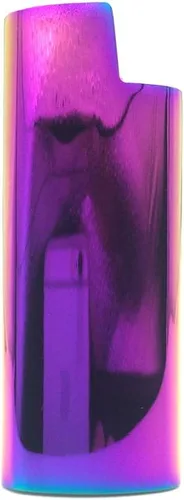Miniatura 4 de Mini metal encendedor caso cubierta titular color arco iris para BIC Mini tamaño encendedor J5 regalo para ella él