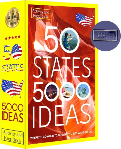 Miniatura 42 de Caja de almacenamiento segura para libros de desviación con páginas reales, combinación de cerradura y llave, caja fuerte para guardar dinero, cajas