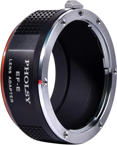 Miniatura 5 de PHOLSY Adaptador de Lente de Enfoque Manual Compatible con Lentes Canon EOS EF a Cámara de Montura E Compatible con Sony a1 a9ii a7S iii/ii, a7R