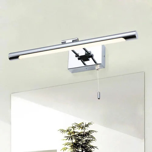 Miniatura 4 de Lámpara LED moderna para tocador de baño de 5 W, lámpara de espejo con acabado cromado, accesorios de iluminación de tocador con interruptor