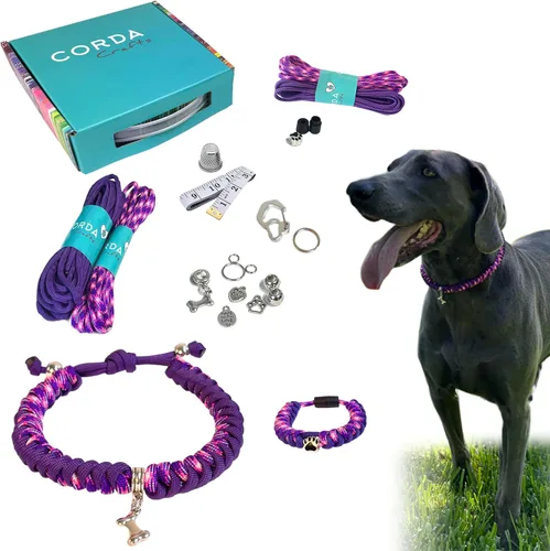 Miniatura 10 de CORDA Crafts - Kit de cuerda de paracaídas - Accesorios completos para hacer collar de perro y pulsera a juego del dueño - Tutorial en video fácil