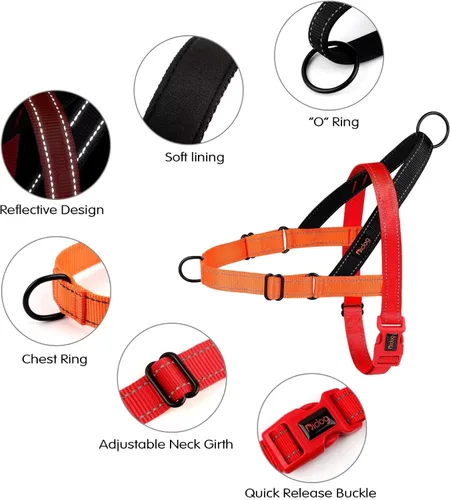 Miniatura 2 de Didog - Arnés para perros sin tirones con asa acolchada suave, ajuste rápido y ligero, arnés ajustable de chaleco, fácil para entrenamiento y paseo